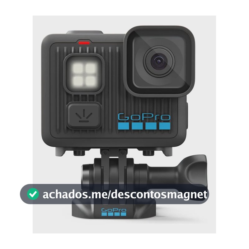 GoPro LIT HERO - Câmera de Ação Compacta à Prova d'água com Luz Integrada, Vídeo 4K60 Ultra HD, Foto de 12 MP, Tela Sensível ao toque, Estabilização HyperSmooth
