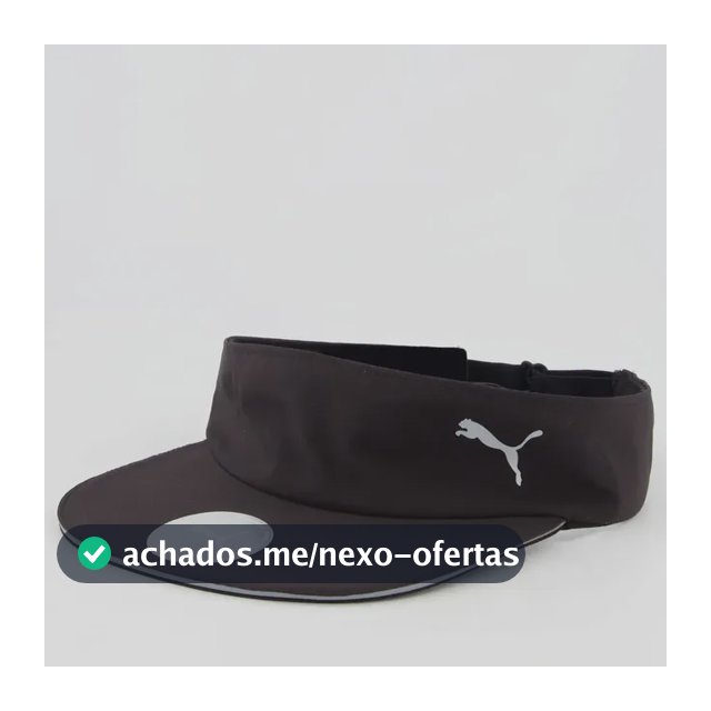Viseira Puma Running Preta Preto Único -