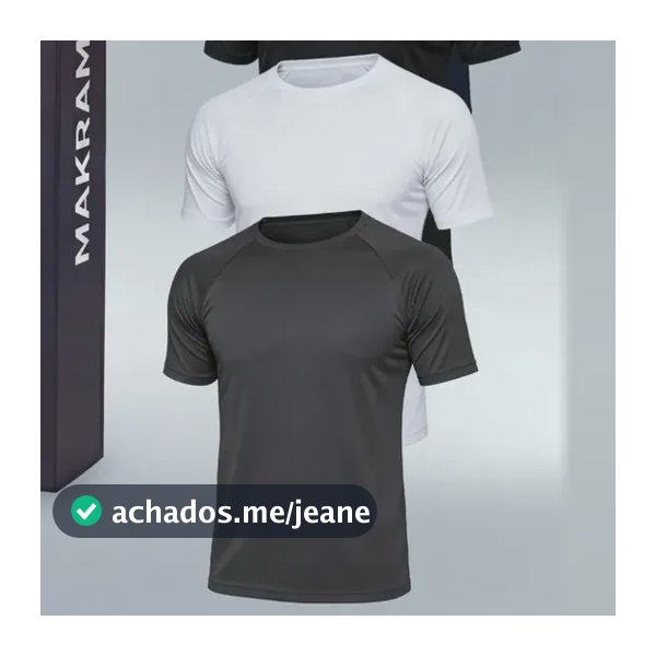 Kit 4 Camiseta Masculina Dry Fit Raglan Lisa Basica Academia