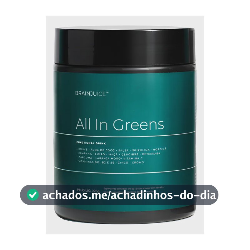 Suplemento Alimentar Em Pó | All In Greens Brainjuice Abacaxi Com Hortelã