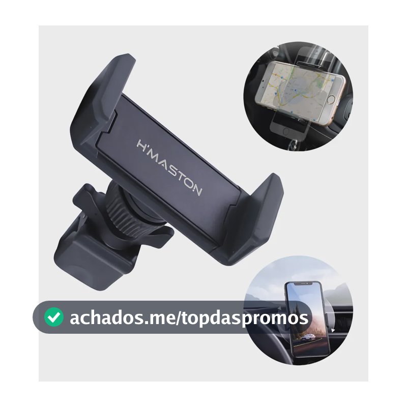 Suporte Saída De Ar Celular Universal Rotação De 360° Preto