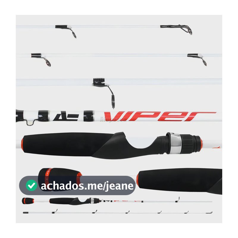 Vara de Spinning Albatroz Viper S562 1.68m 6-14Lbs Fibra de Carbono 2 Partes