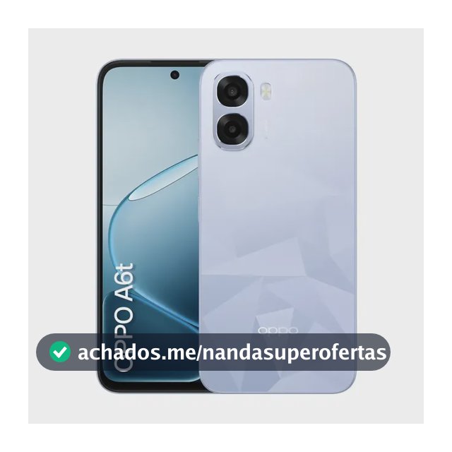 Smartphone OPPO A6t 128gb, 12gb Ram (4gb + 8gb Virtual Ram), Bateria Gigante de 6500mAh, Processador Snapdragon, Tela 120Hz, AI Câmera, IP64 - Azul Cristal