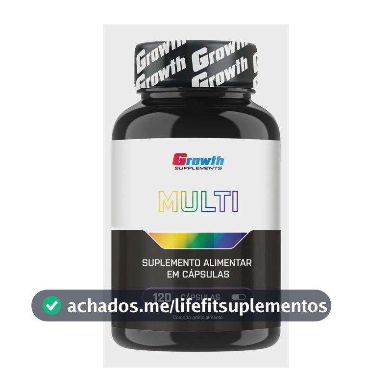 Multivitamínico Growth Supplements em cápsula Sem sabor x 100g de 120 un
