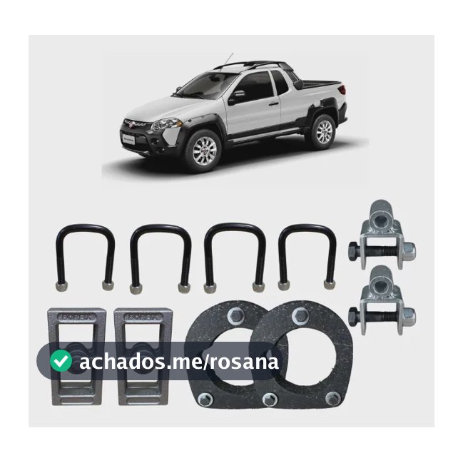 Kit Lift Completo Dianteiro/traseiro 4cm Strada Até 2019