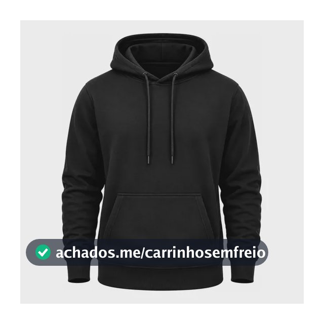 Moletom Liso Algodão Unissex Blusa De Frio Canguru Premium #