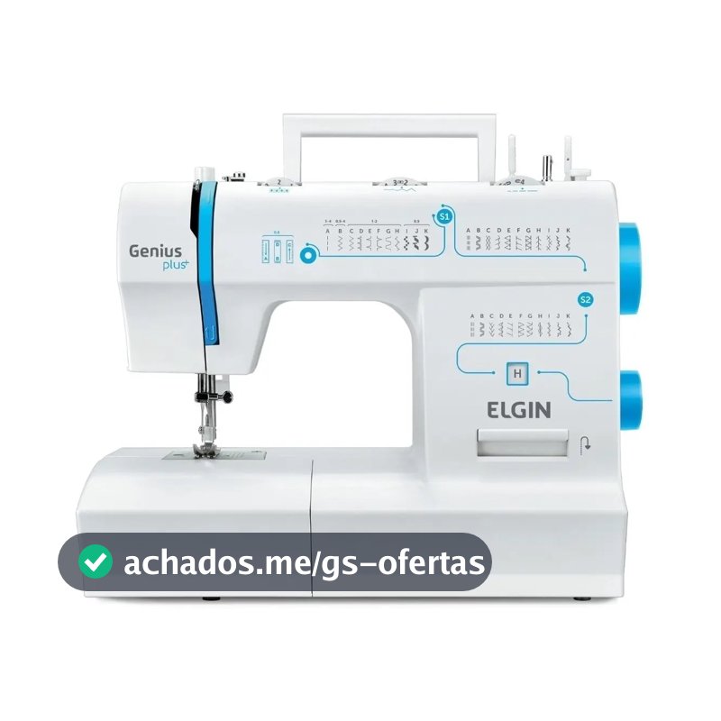 Máquina De Costura Elgin Jx-4035 Genius Plus 31 Pontos Cor Branco