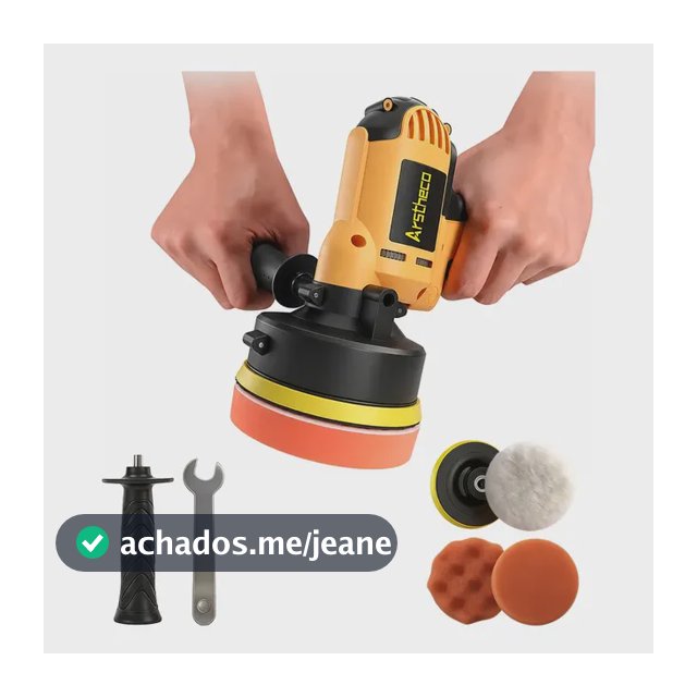 Polidora Elétrica De Mão Ferramentas Lixadeira Politriz 700w Amarelo 220v