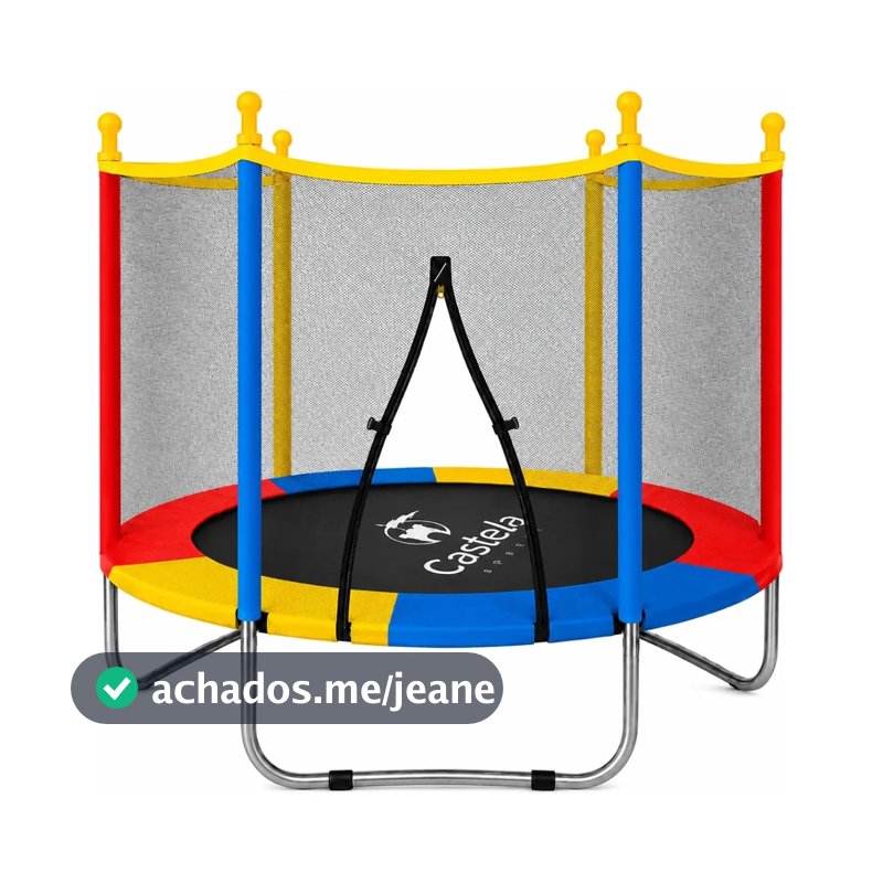 Cama Elástica Colorida 140cm X 120cm Até 80kg - Castela