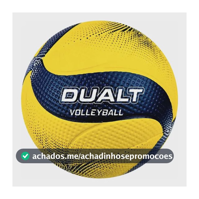 Bola Volei Dualt Vp200 Praia Quadra Treino Pvc Original Nfe Amarelo/azul