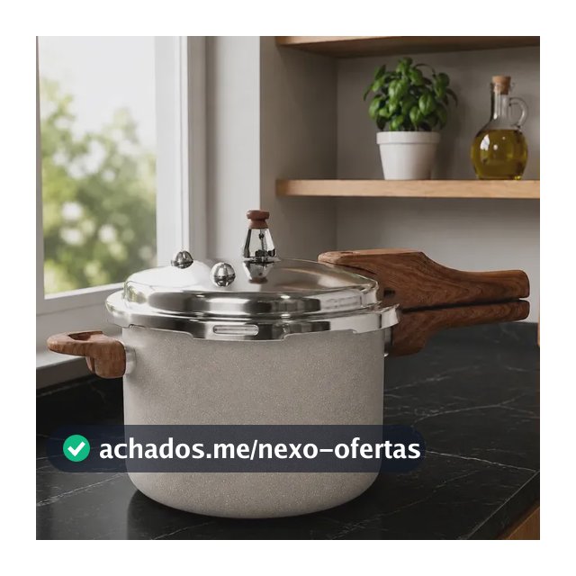 Panela Pressão 4,2l Indução Cerâmica 4 Válvulas Segurança Cor Cinza Claro