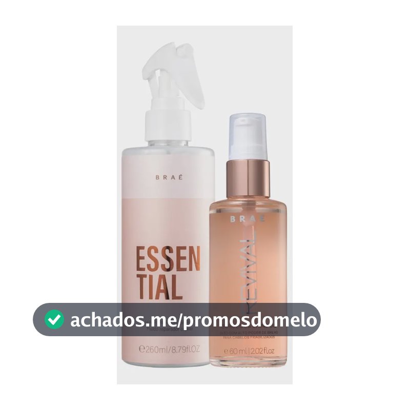 Braé Essential Kit Fluido 260ml + Óleo Revival 60ml