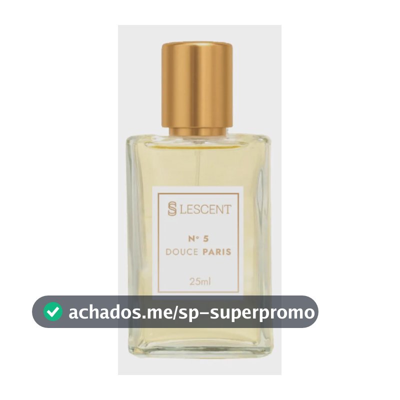 Perfume Deo Colônia Lescent N5 Douce Paris 25ml Feminino