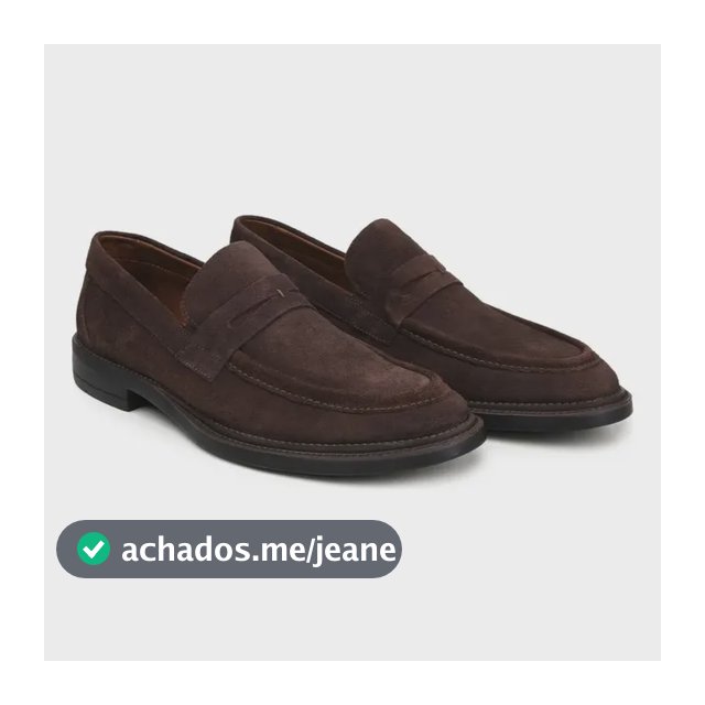 Sapato Masculino Loafer Verona Camurça Café