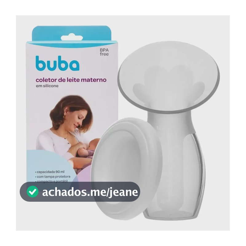 Coletor De Leite Materno Em Silicone Extrator Buba
