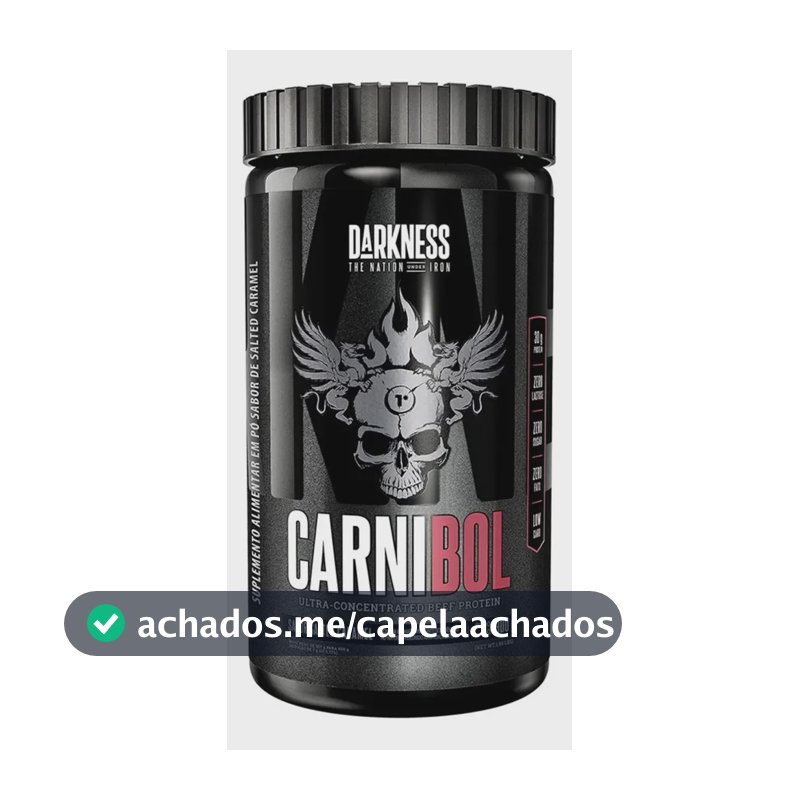 Proteína Darkness Carnibol Beef em pó sabor Caramelo salgado x 900g