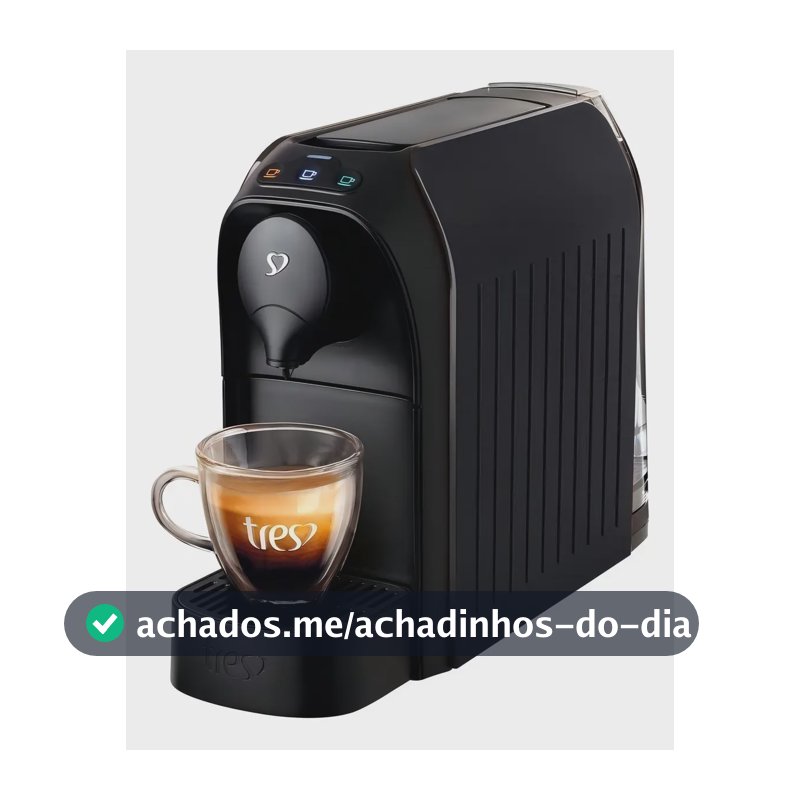 Cafeteira Passione Automática Multipressão Três Corações Preto Brilhante