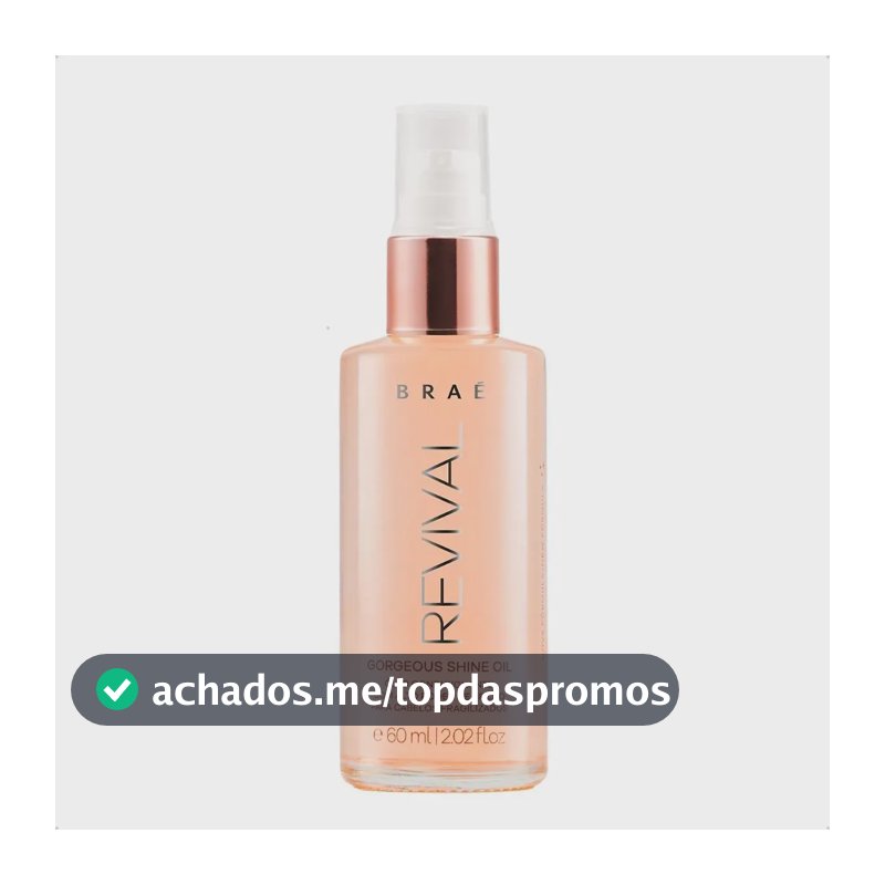 Braé Revival Gorgeous Shine Oil Capilar 60ml