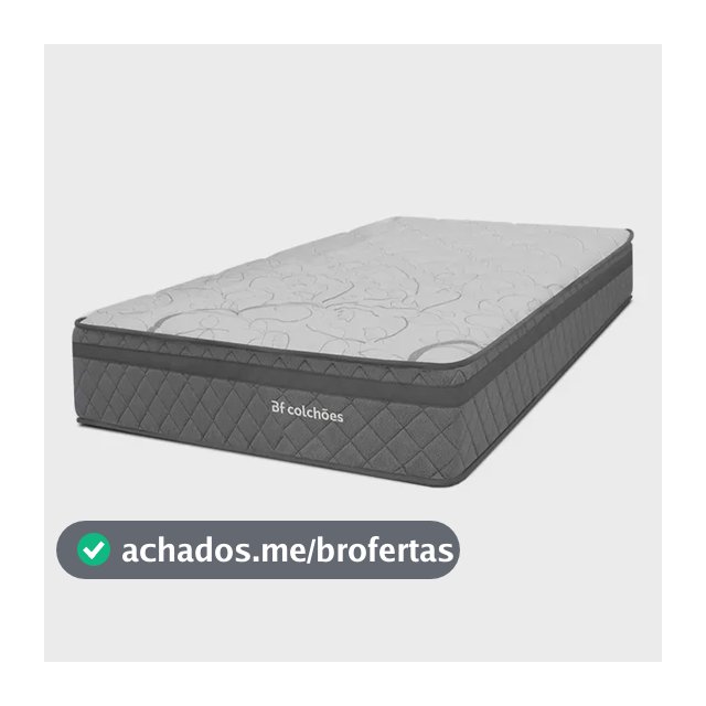 Colchão Solteiro Espuma D45 Firme Ortopédico Cinza 88x188cm BF Colchões