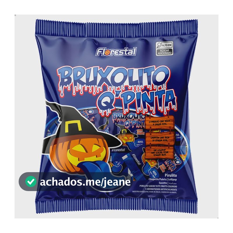 Pirulito Bruxolito Q Pinta Língua 500g - Florestal