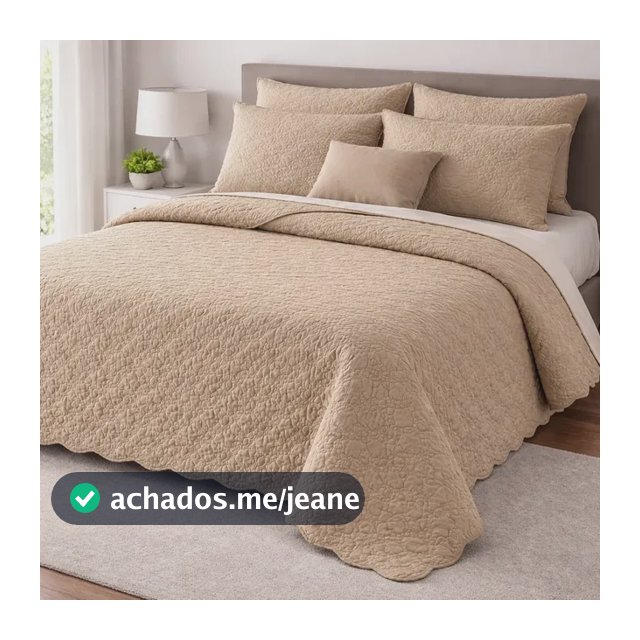 Cobre Leito Queen Matelado Dupla Face Leve Confortável Macio Cáqui Matelado