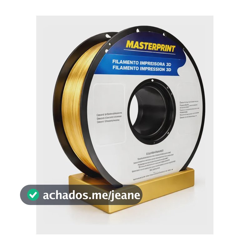 Filamento Pla Cores Impressão 3d 1kg1,75 Masterprint Dourado-silk