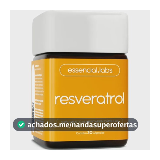 RESVERATROL 100% PURO - Fórmula Exclusiva com Máxima Concentração e Biodisponibilidade - 30 Doses