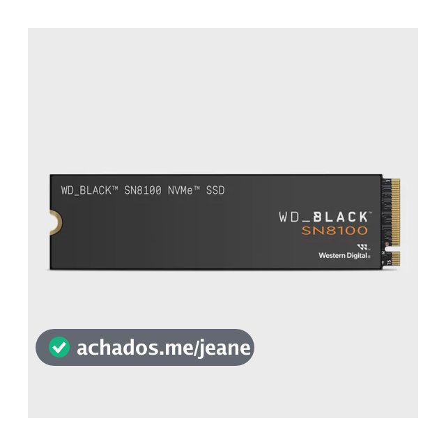 SSD WD_BLACK 2TB Interno M.2 2280 Gen 5 PCIe 5.0x4 14900MB/s