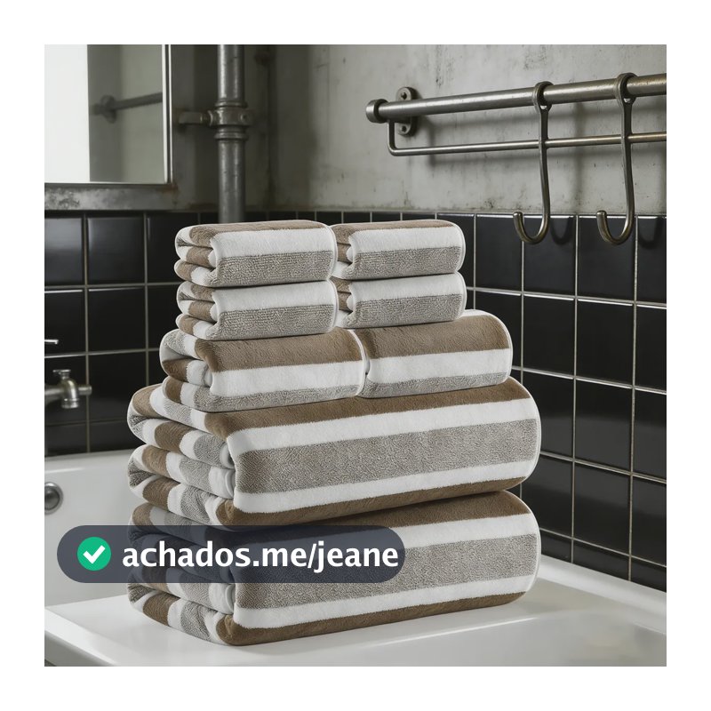 4/8 Peças Toalhas De Banho Rosto E Mão Macias Absorventes Marrom - 8pcs