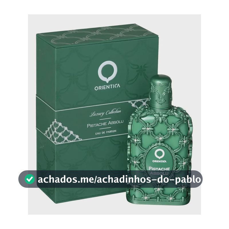 Perfume Orientica Pistache Absolu 80ml Eau De Parfum Premium Unissex Gourmand Oriental Árabe Pistache Baunilha Sândalo Cedro