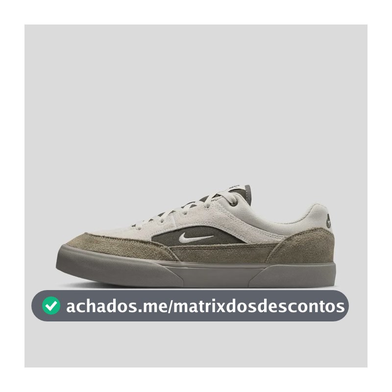 Tênis Nike Sb Malor Masculino Cinza/verde 39 Br