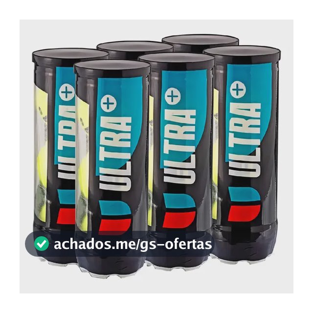 Kit Bola De Tênis Ultra+ Premium- 6 Tubos Com 18 Bolas Total Preto