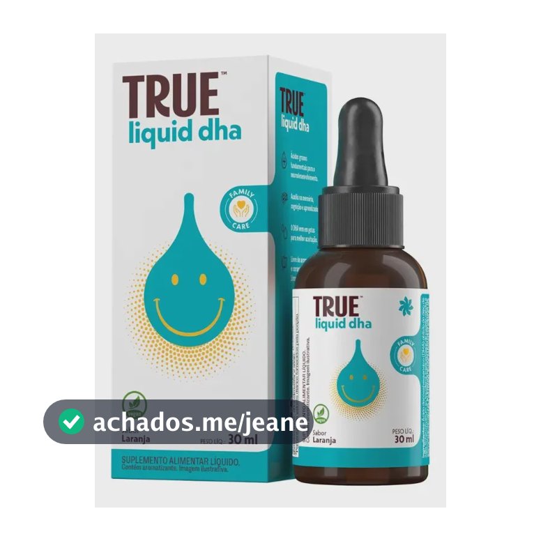 True Family Care Liquid DHA 30 ml Sabor Laranja