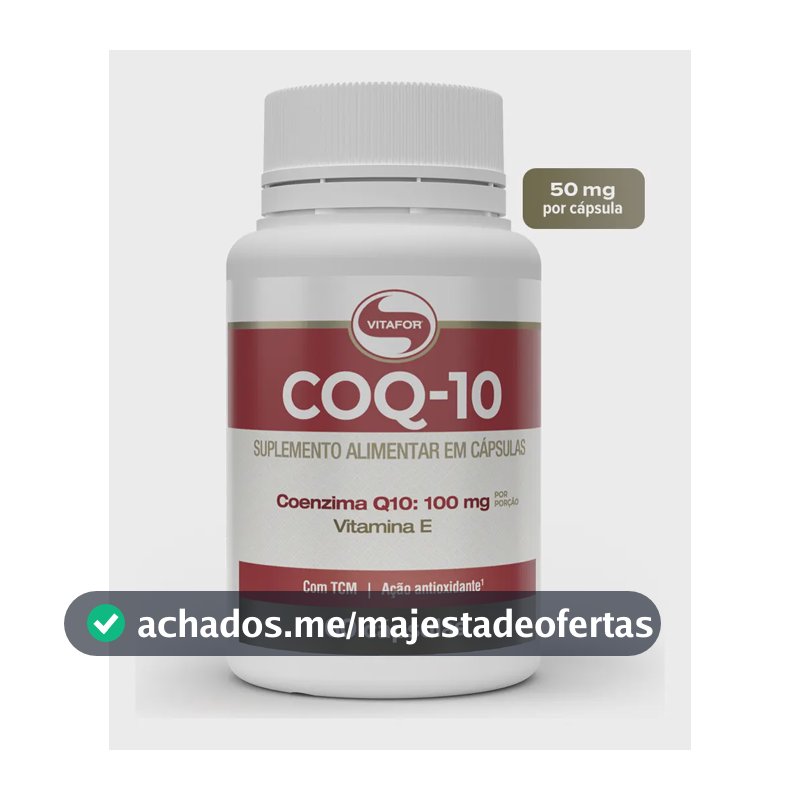 Coenzima Q10 Vitafor em cápsula Sem sabor