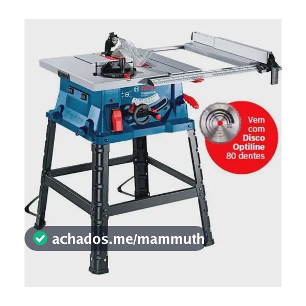 Serra Circular Mesa 10 Pol 1800w Professional Gts 254 Bosch