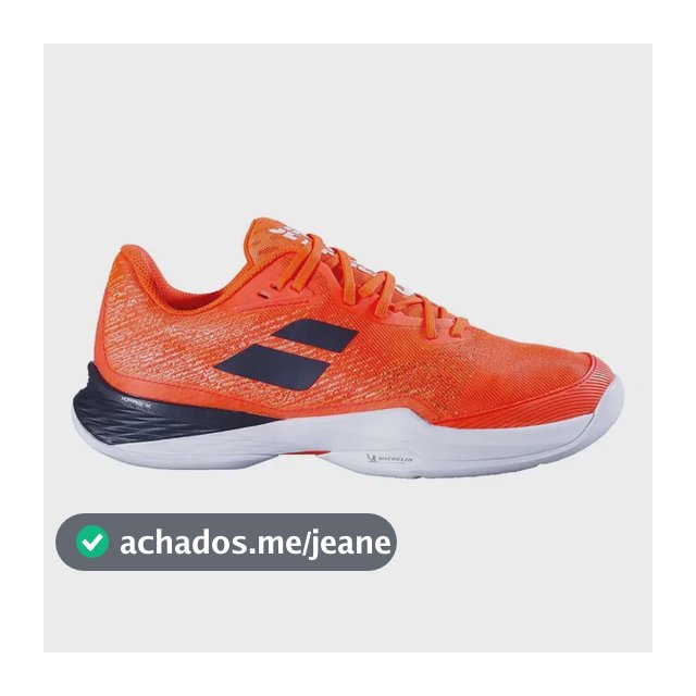 Tênis Babolat Jet Mach 3 Clay Laranja Masculino