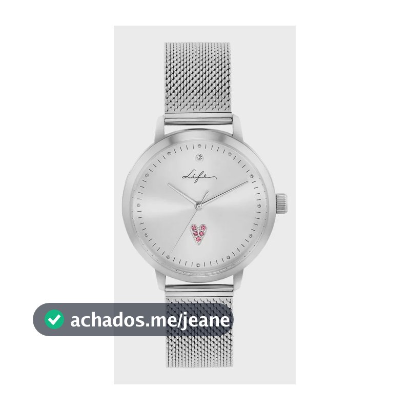 Relógio Life Cuore Feminino Aço Prateado Prateado