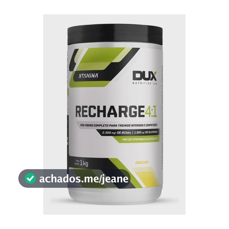Pós Treino Dux Recharge 4:1 Recovery R4 1kg - Dux Nutrition Abacaxi