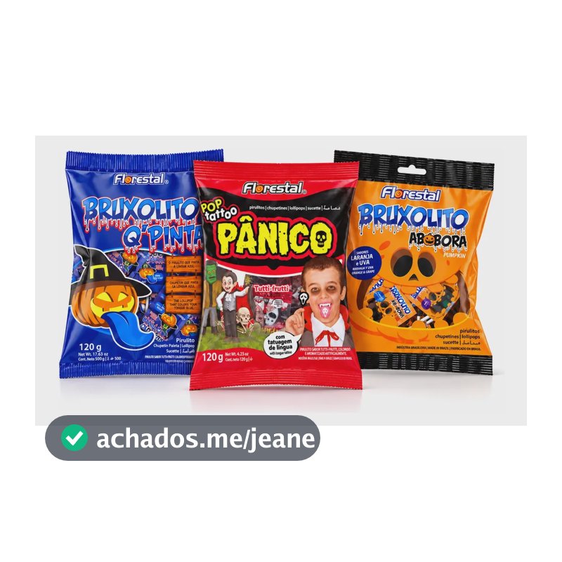 Kit Doces Halloween 45 Pirulito Pinta Língua Pânico Barato
