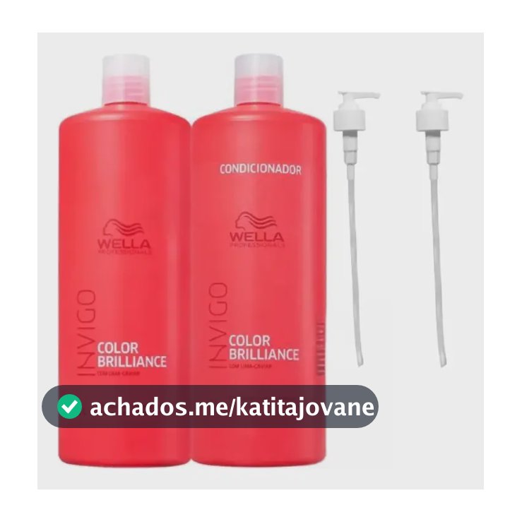 Kit Wella Invigo Color Brilliance Shampoo 1lt + Cond 1lt