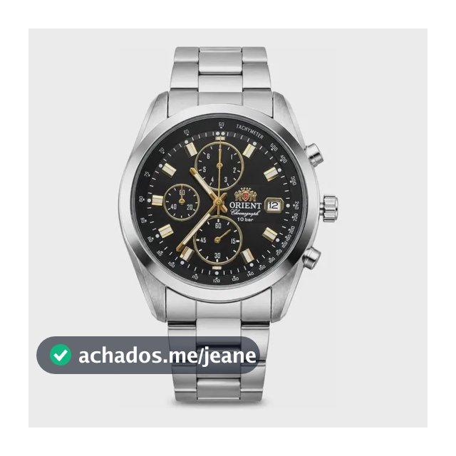 Relógio Cronógrafo Masculino De Quartzo Orient Em Aço Inoxid