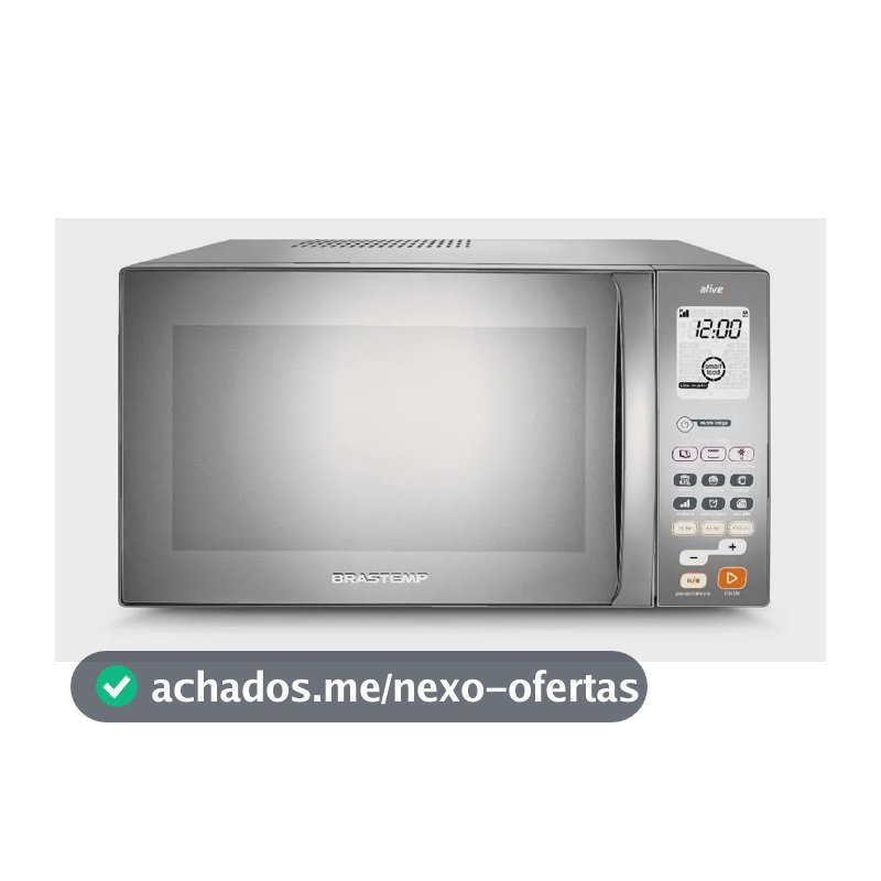 Micro-ondas Brastemp 38L Inox Espelhado Grill - BMJ38AR