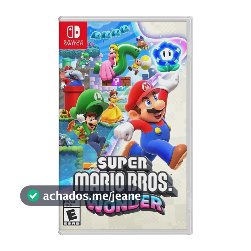 Jogo Super Mario Bros Wonder Switch Midia Fisica