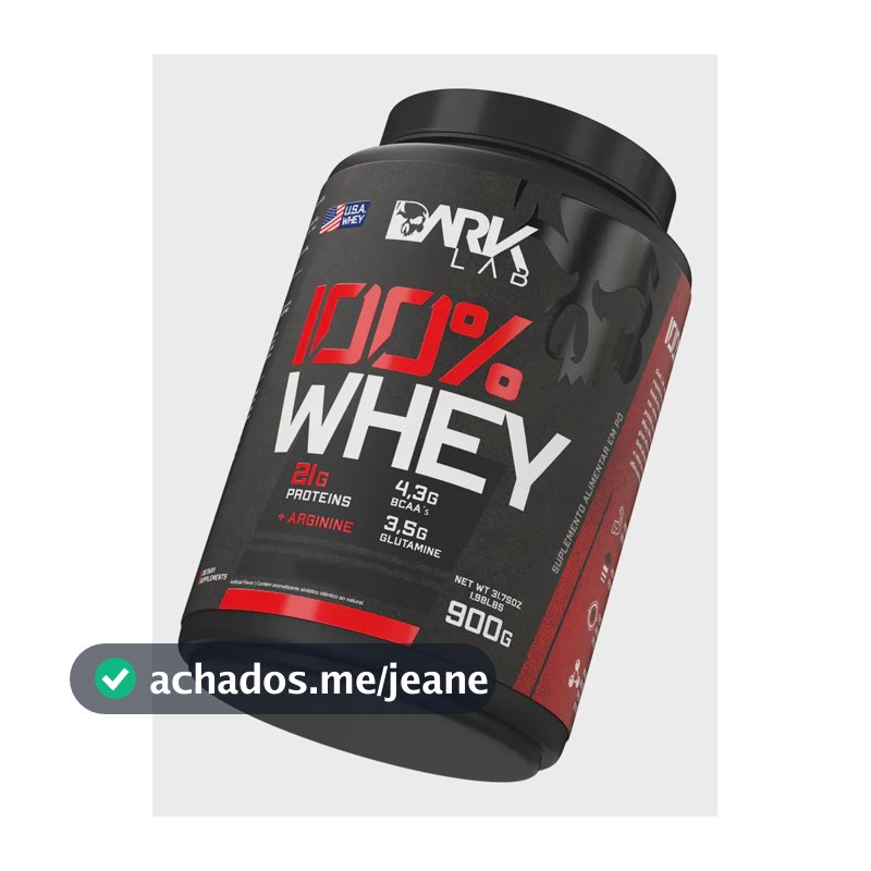 100% Whey Protein Pote 900g Sabor Gelato Di Latte Dark Lab