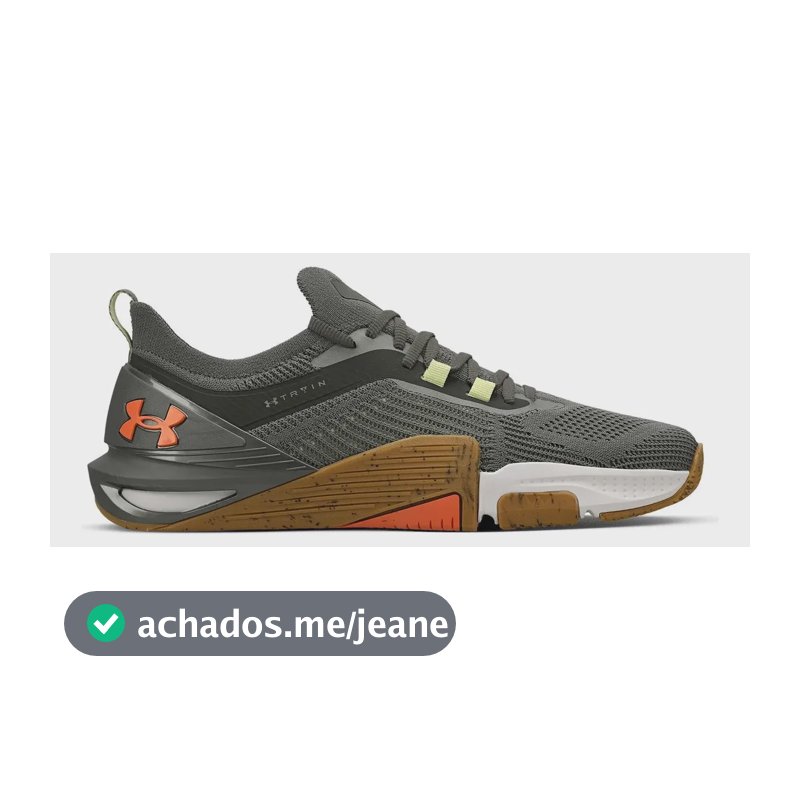Tênis Academia Treino Unissex Tribase Cross 2se Under Armour Cinza Liso 42 Br