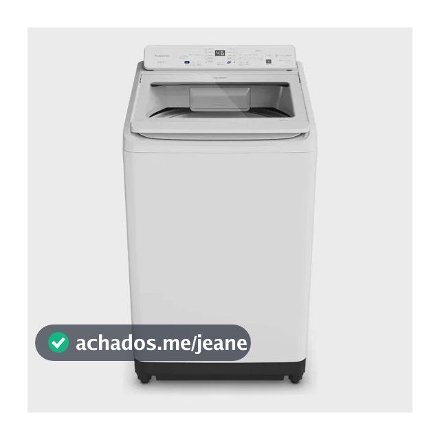 Máquina de lavar Intuitive+ Panasonic 19kg SmartSense Sistema Ciclone Dial Ciclo Pet Branca NA-F190A1W 127V