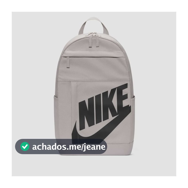 Mochila Nike Elemental Unissex Cinza/preto Liso