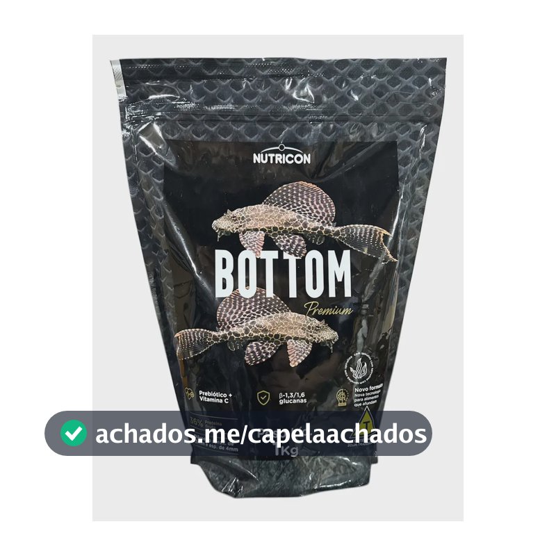 Ração Peixes De Fundo Cascudos Bottom Fish Nutricon 1 Kg Bag