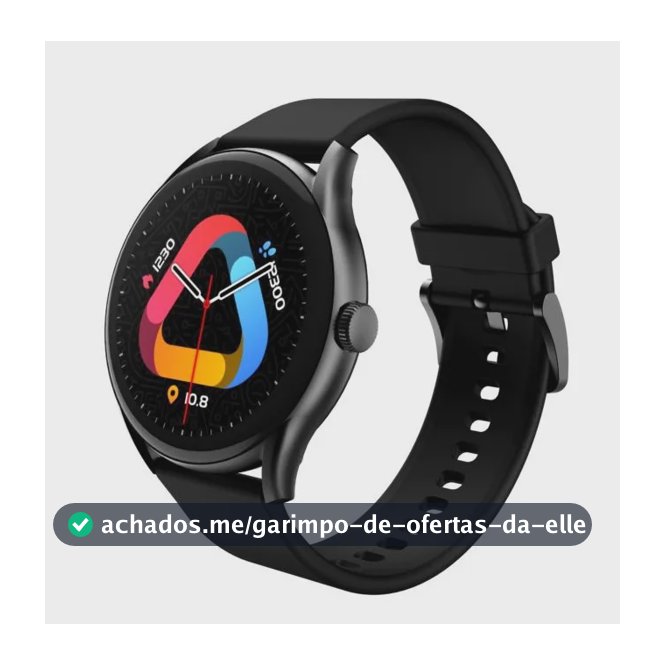 Relógio Smartwatch Qcy Gt S8 Tela Amoled Bluetooth Ipx8 Cor Preto