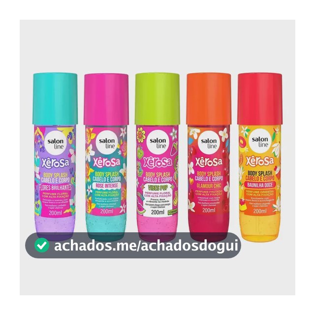 Kit Perfumação Com 5 Body Splash Salon Line